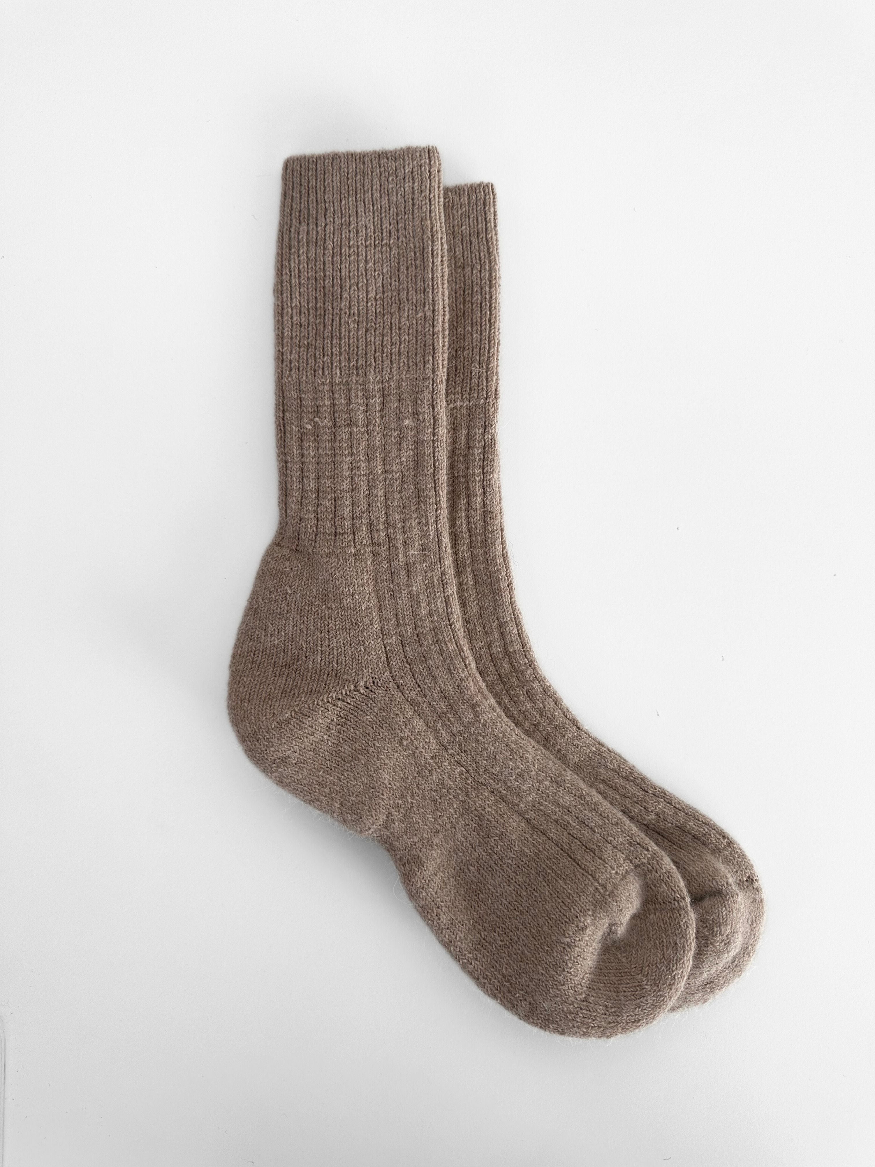 Angora Socks - Beige