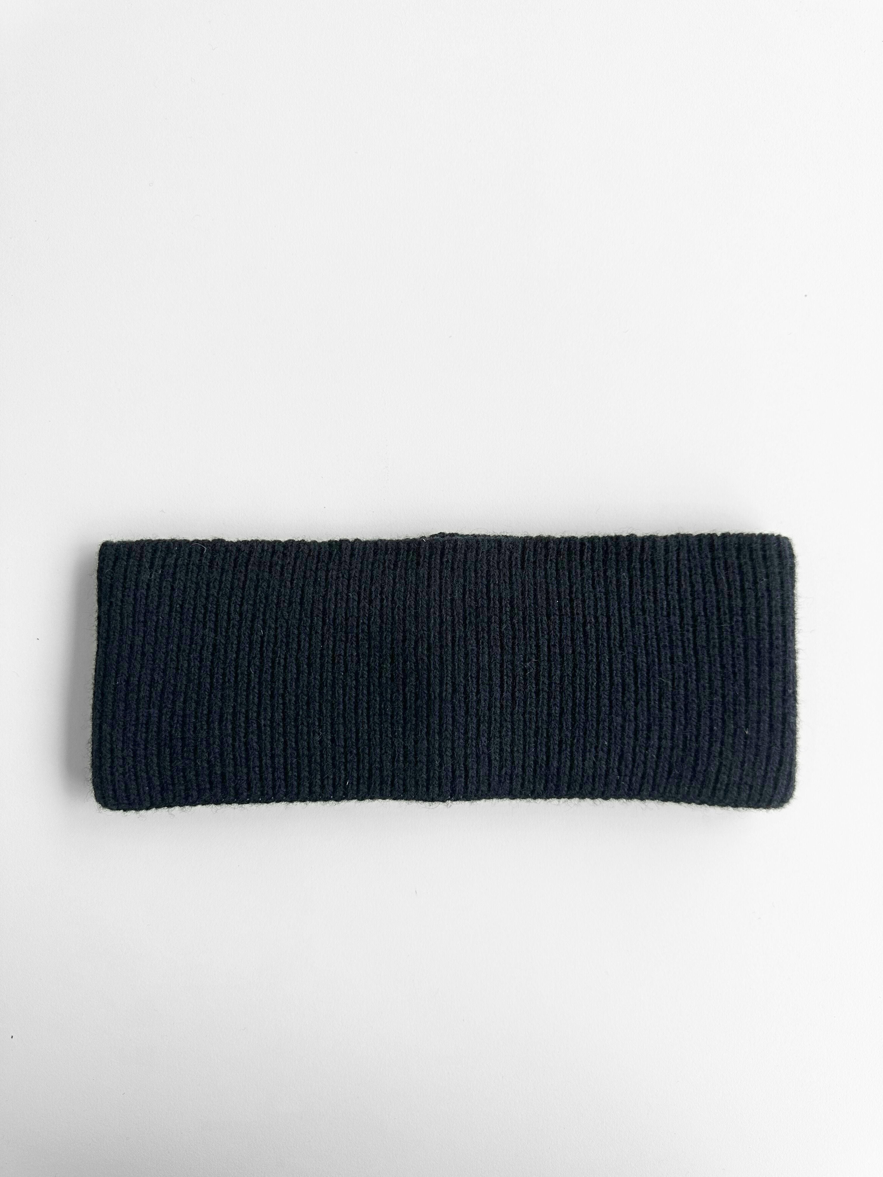 Merino Wool Headband - Black