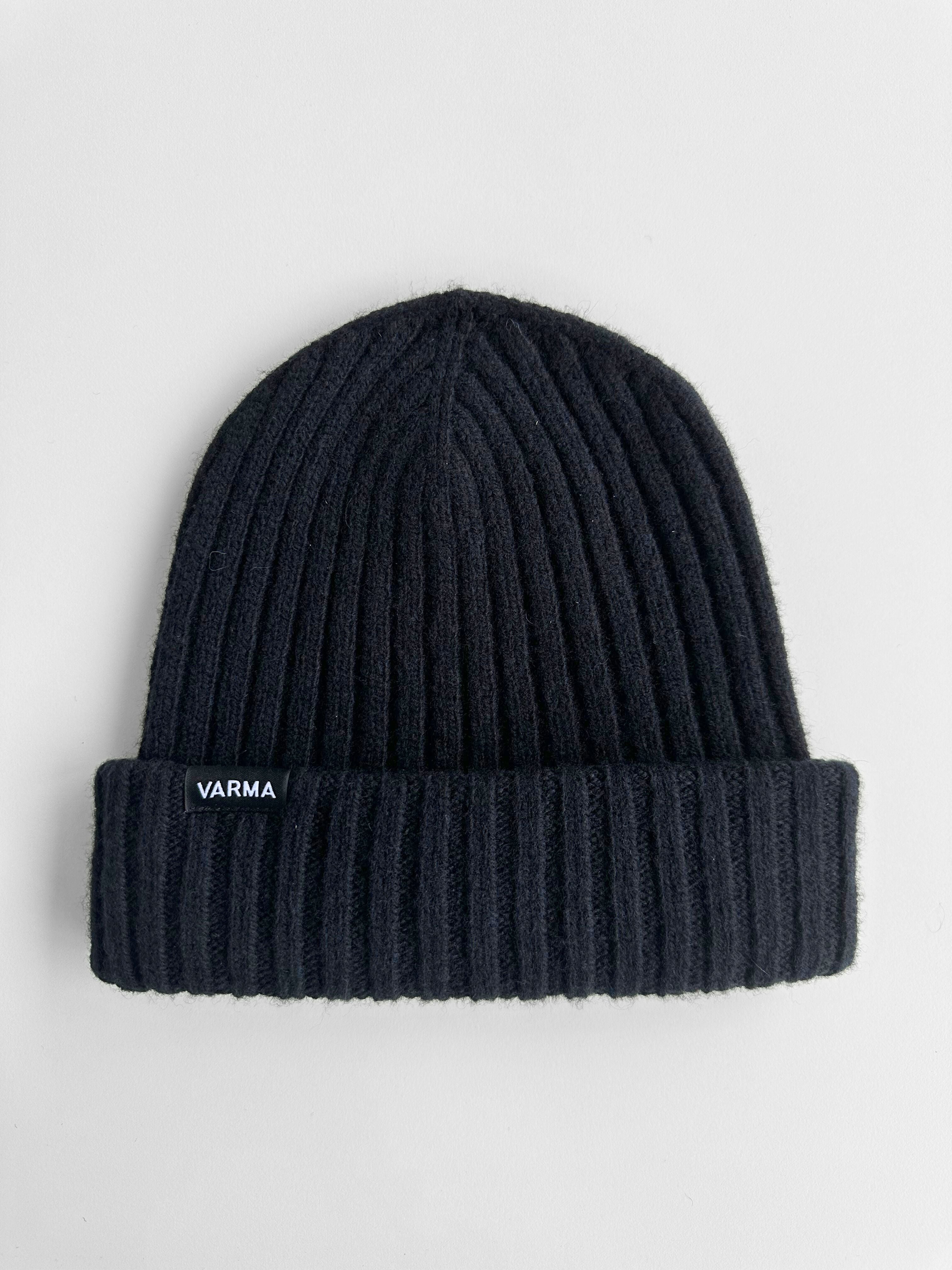 Merino Wool Hat - Black