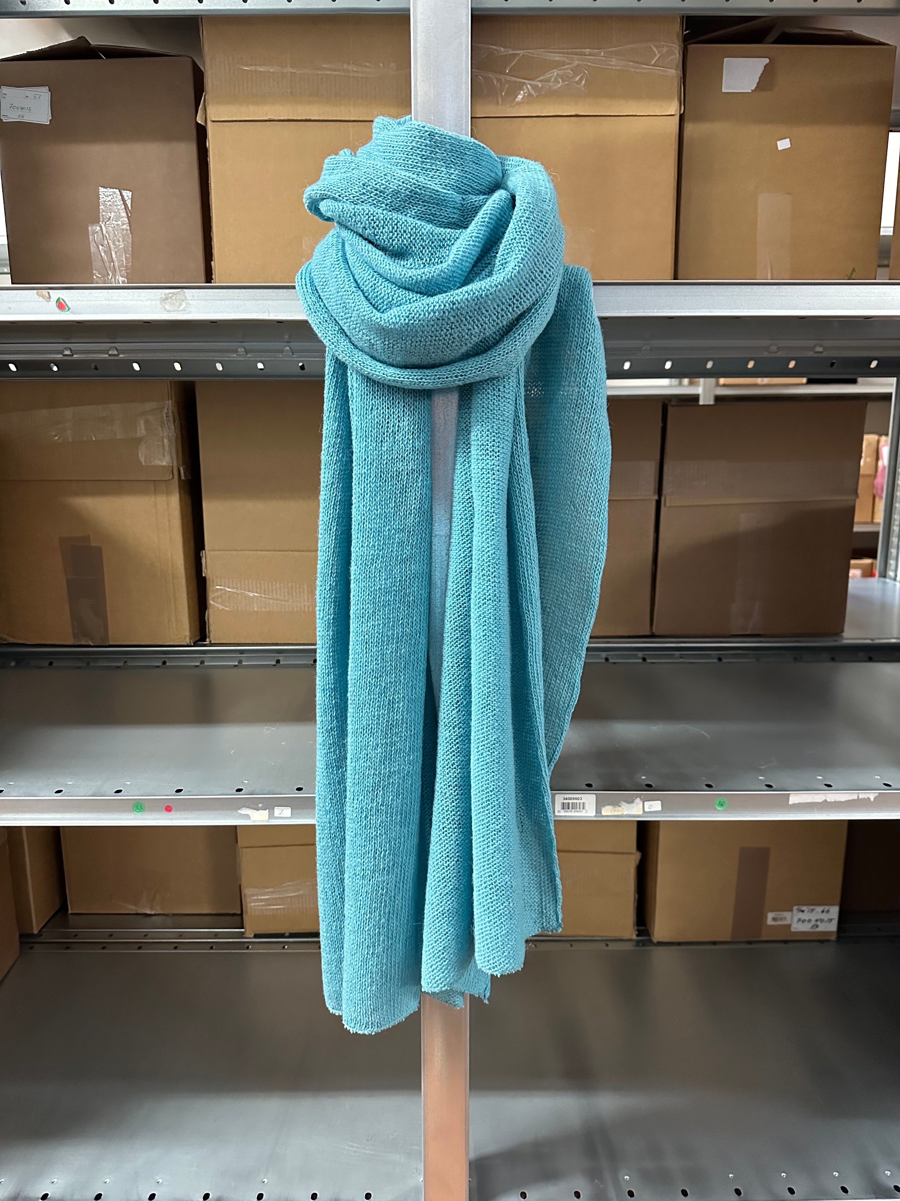 Knitted scarf - Turquoise