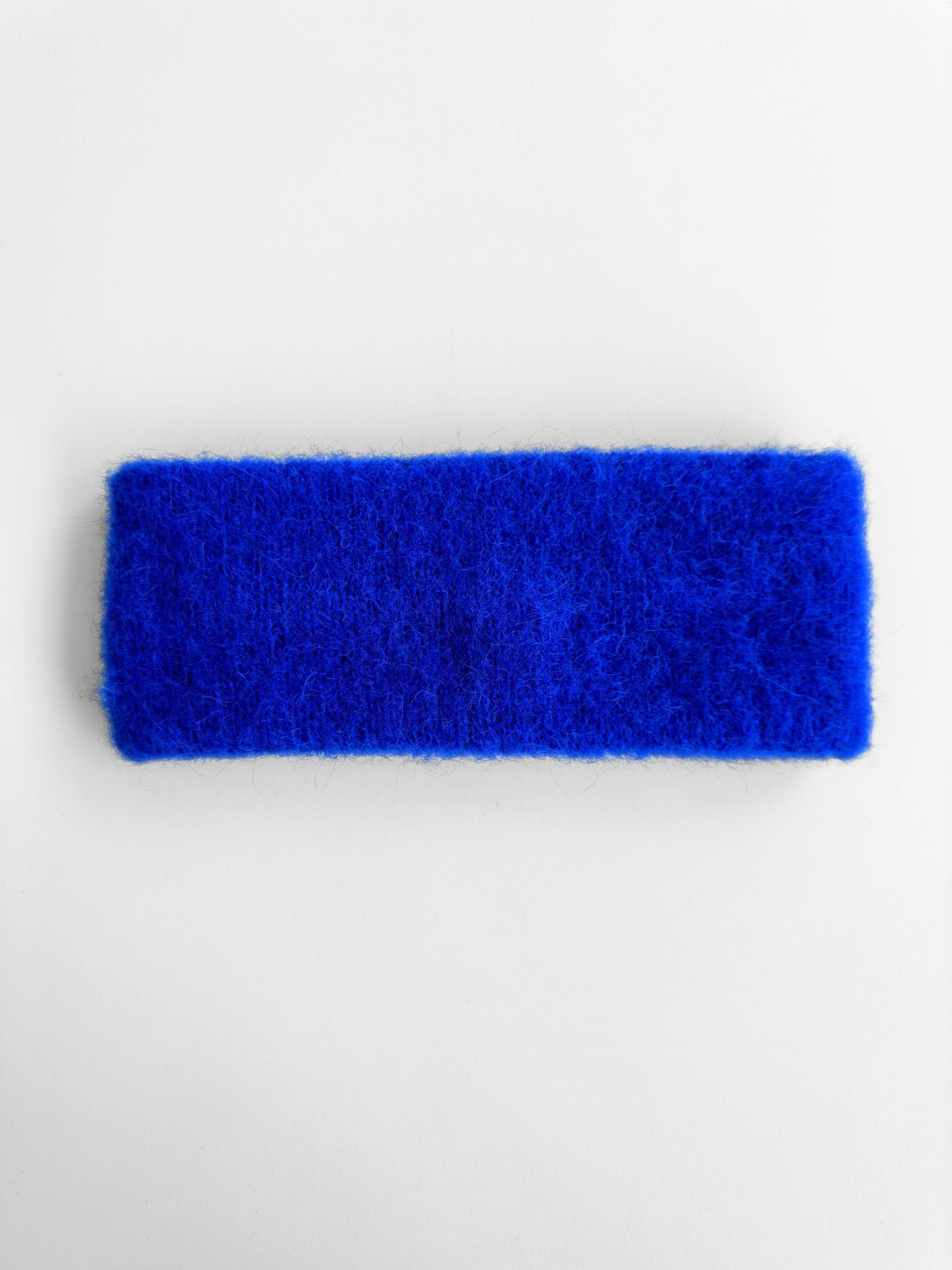Knitted Brushed Headband - Blue