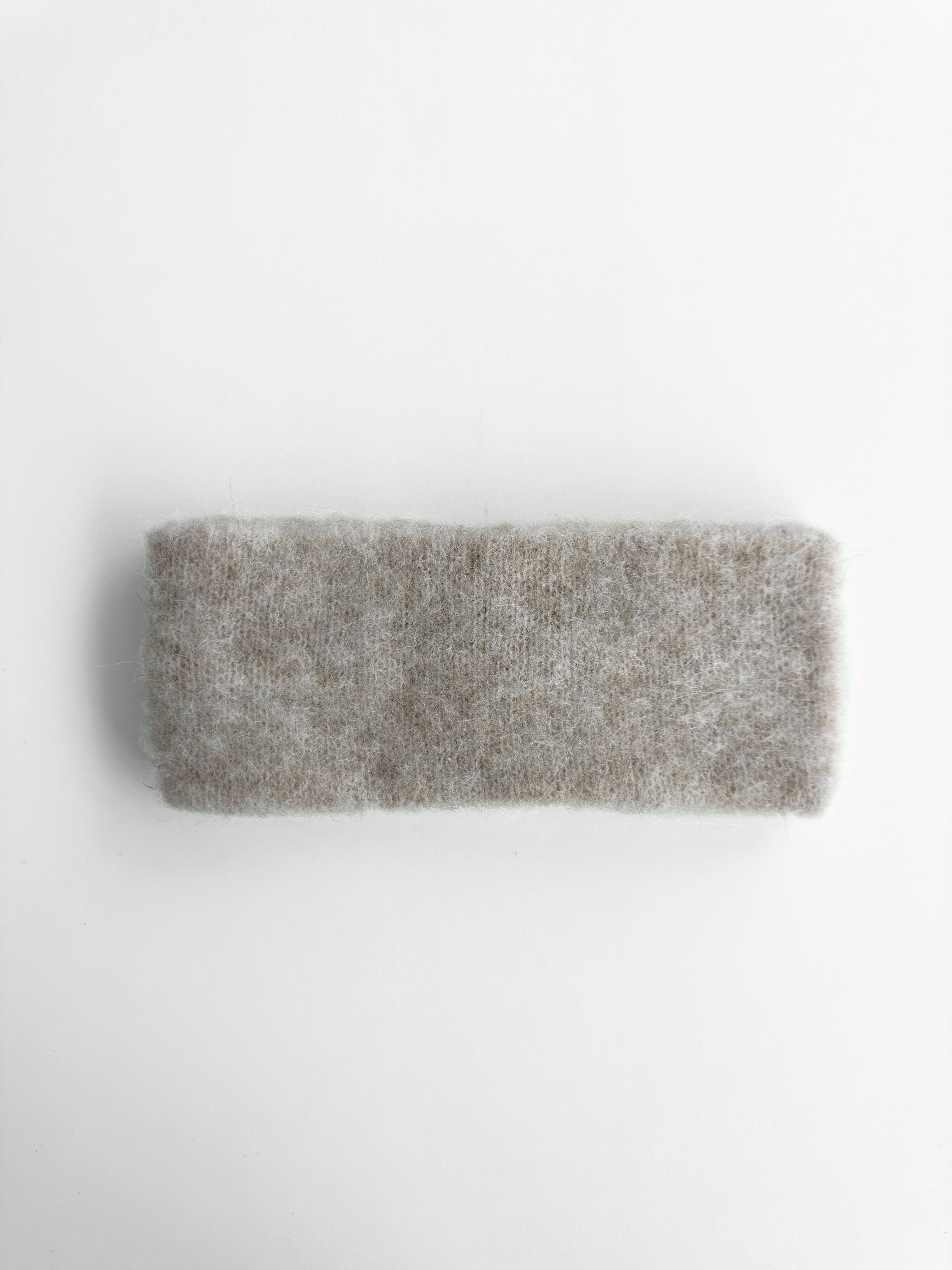 Knitted Brushed Headband - Natural