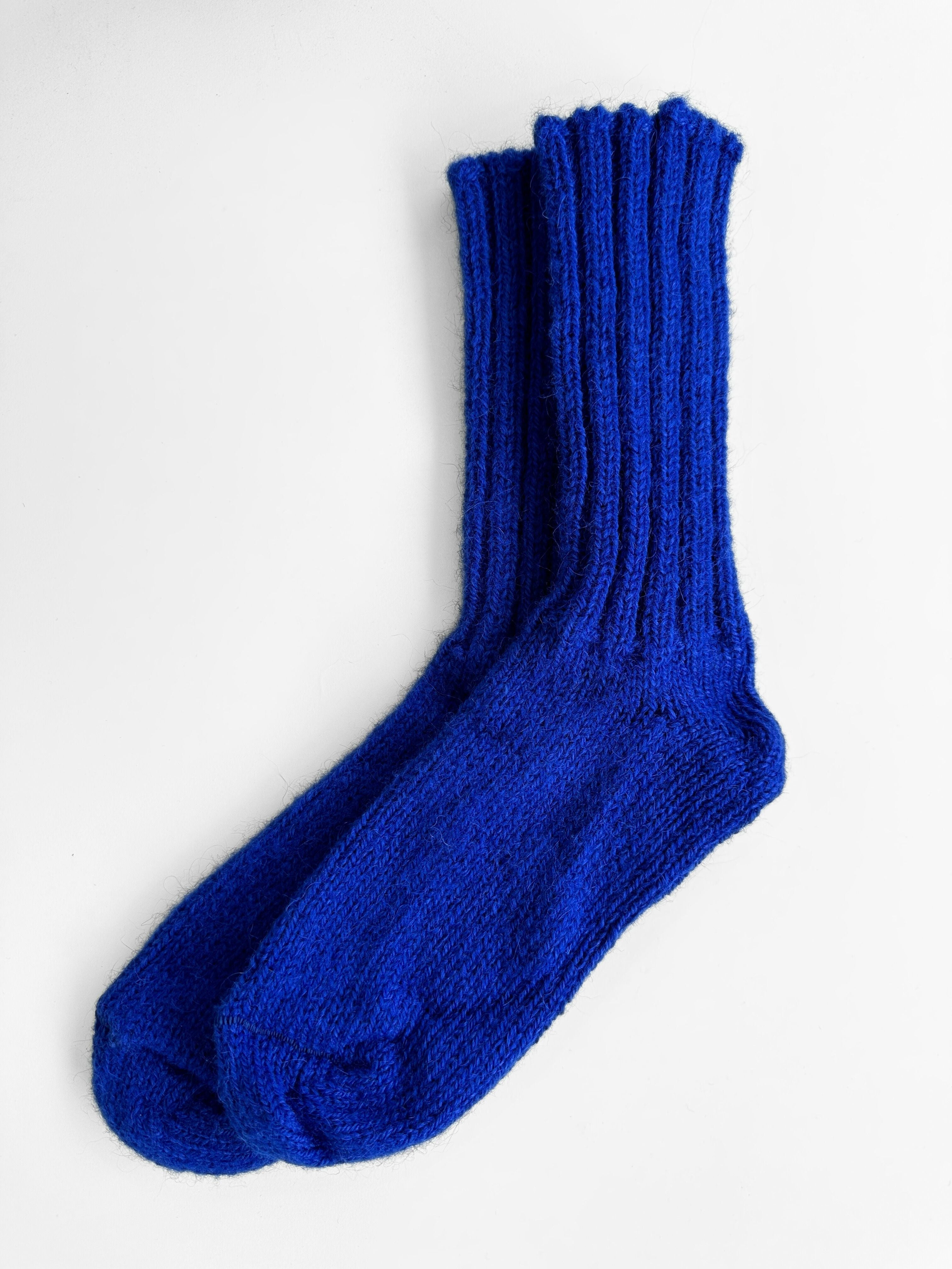 Icelandic Wool Socks - Indigo Blue