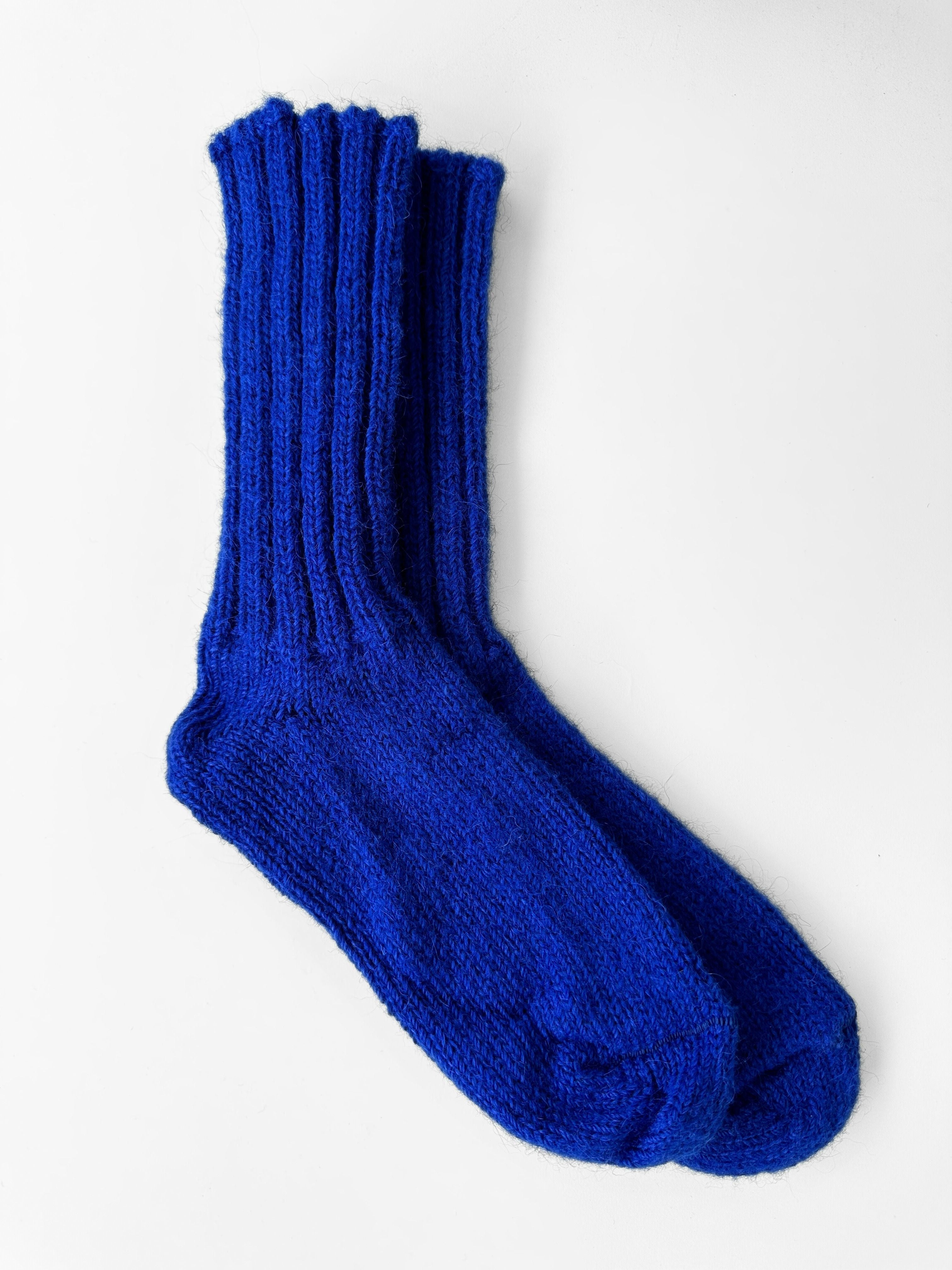 Icelandic Wool Socks - Indigo Blue