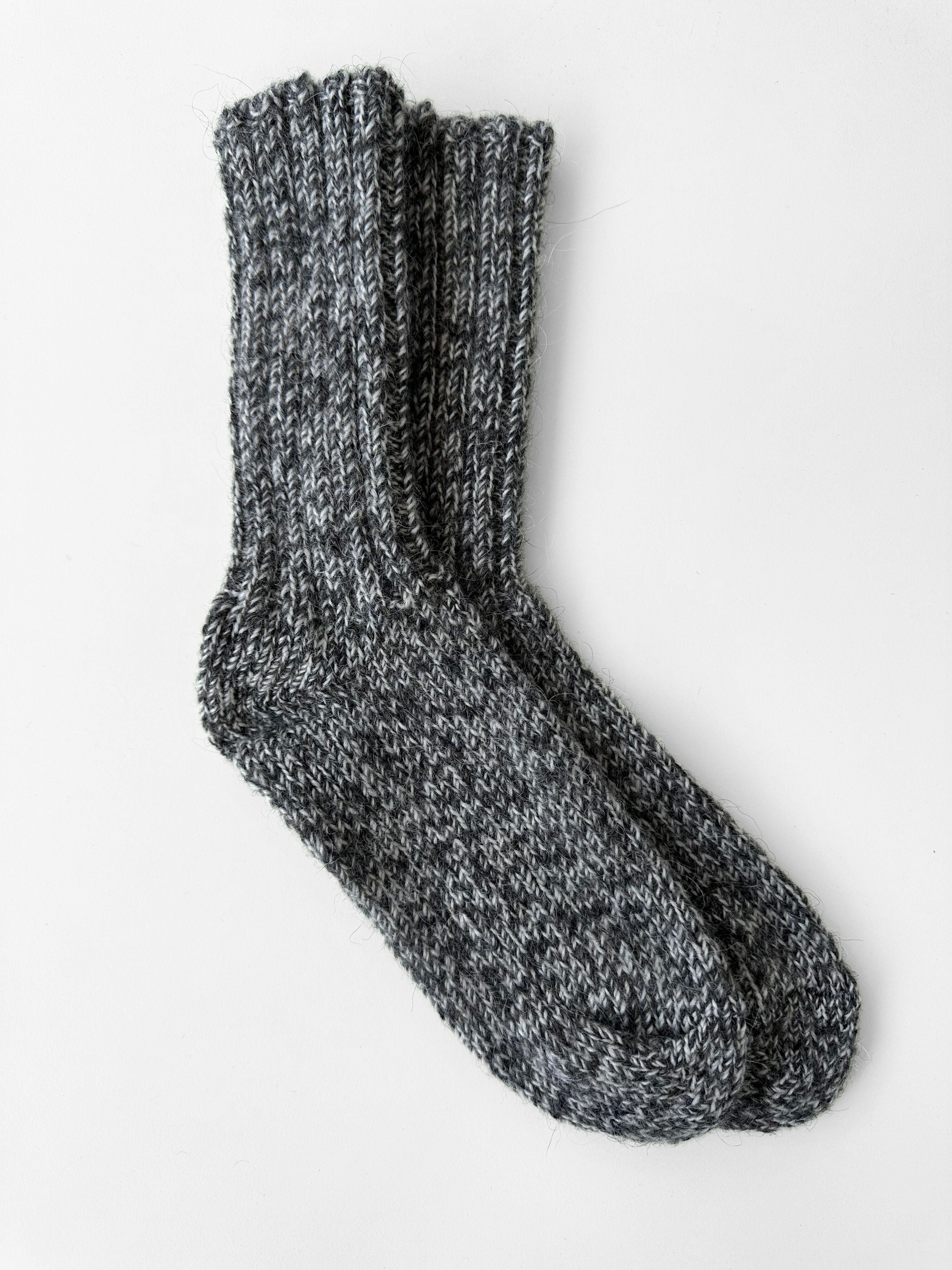 Icelandic Wool Socks - Melange Grey