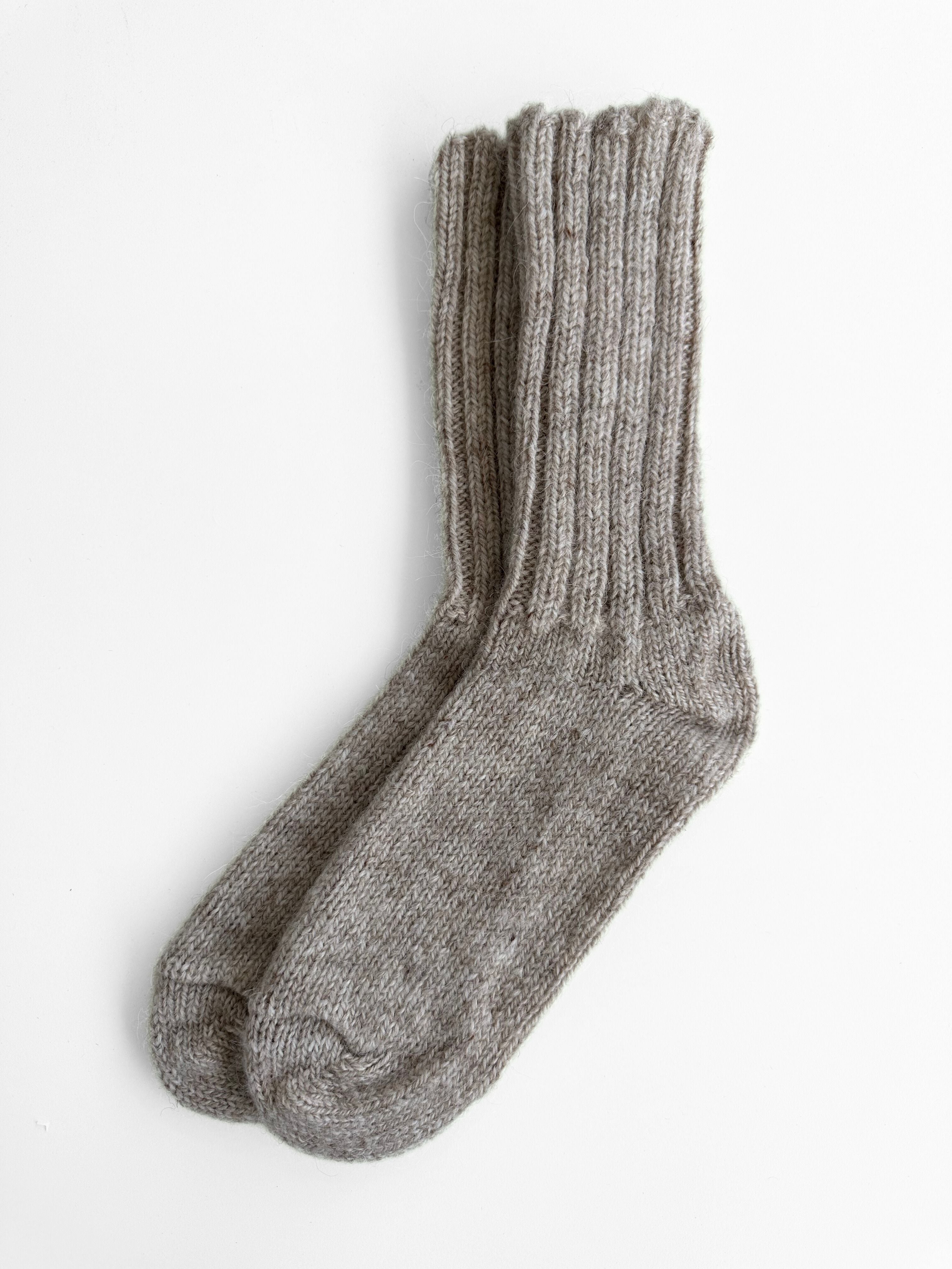 Icelandic Wool Socks - Natural
