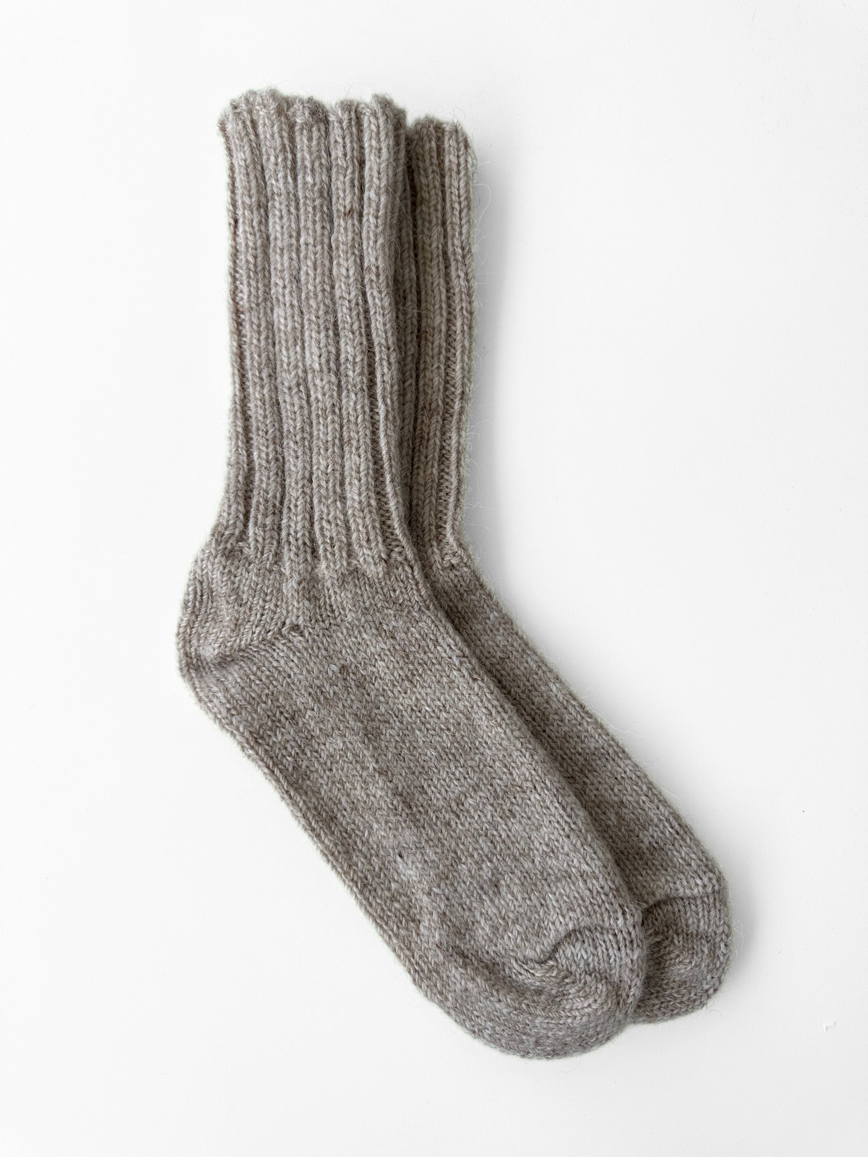 Icelandic Wool Socks - Natural